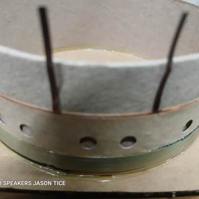 JBL D130F RECONE KIT FULL PAPER BODY CONE CORRECT KRAFT FORMER WITH BLACK REZON-EX COPPER LITZ WIRES PMR SPEAKERS image 3