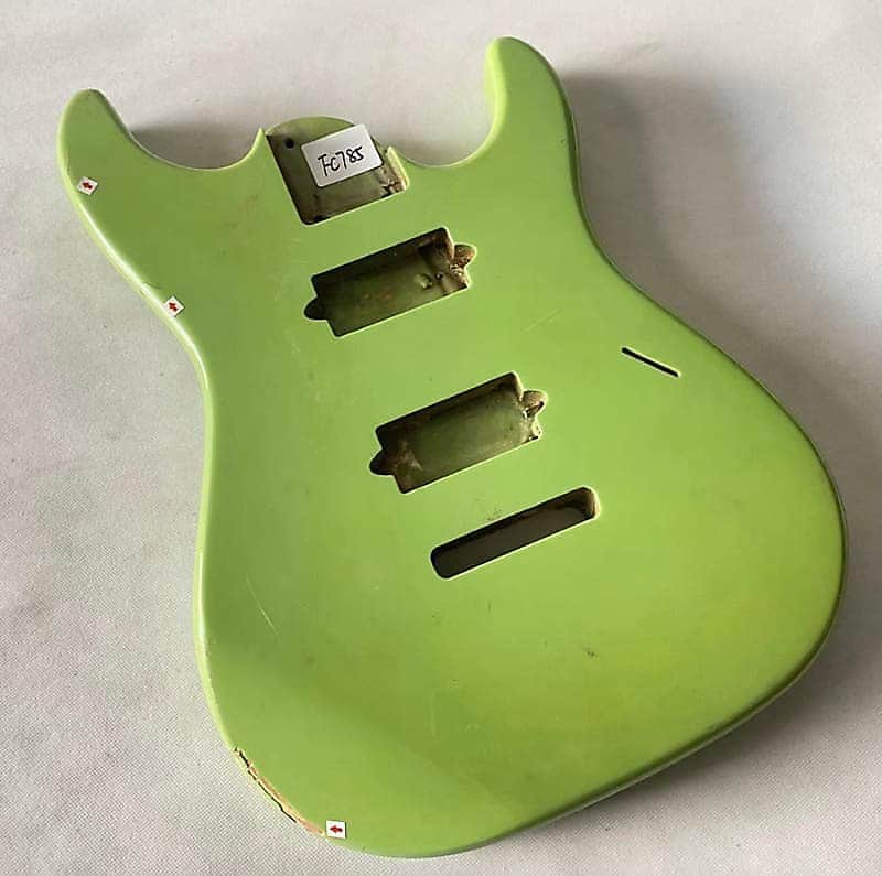 Light Green HH 7 String Guitar Basswood Body image 1