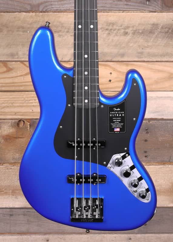 Fender American Ultra II Jazz Bass Noble Blue w/ Case "Mint Condition" image 1