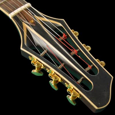 Round hole acoustic luthiery archtop guitar Manouche Gypsy image 12