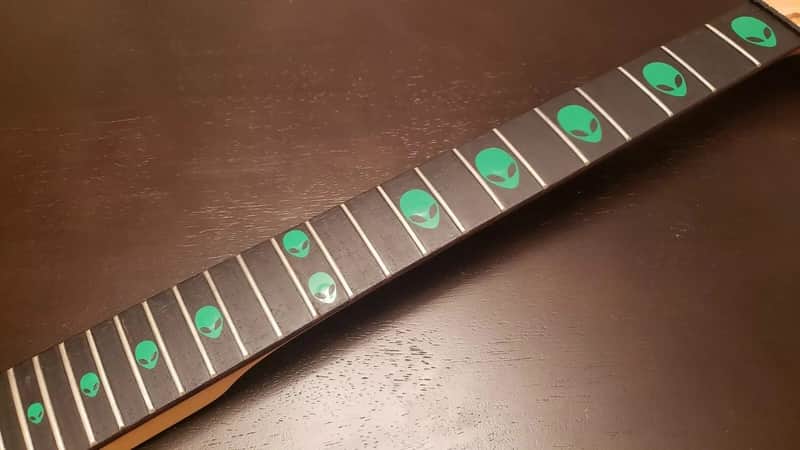 Alien Roswell Fretboard Inlay Stickers – 30 Colors for Electric & Acoustic Guitars image 1