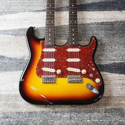 2012 Fender Japan ST-W 3CS 30th Anniversary Double Neck 6/12 String Stratocaster Limited MIJ image 3