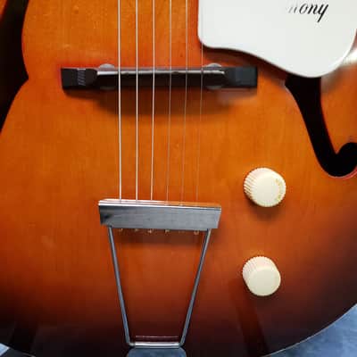 Harmony H53 Rocket 1967 Sunburst with Super-hot DeArmond Gold Foil Pickup in fabulous shape • With Original Vintage Case! image 10