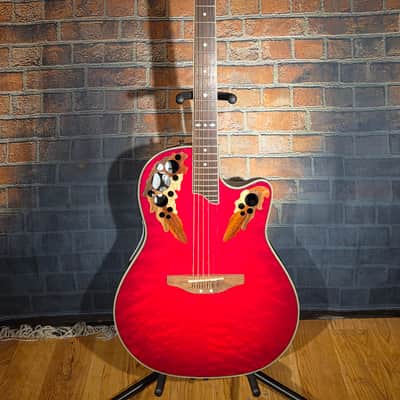 Ovation Celebrity CS257 Elite Super Shallow Ruby Red image 1