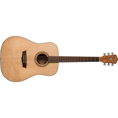 Washburn WD7S Harvest Series Dreadnought Solid Spruce Top Mahogany Neck 6-String Acoustic Guitar image 3