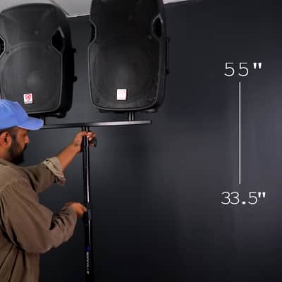 JBL PRX915 15" 1000w RMS Powered DJ PA Speaker w/ DSP+15" Subwoofer+Pole Mount image 4