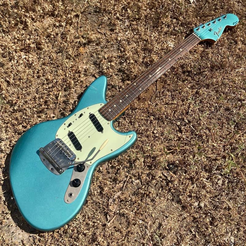 Fender/Warmoth Jag-Stang (w/ Contours) - Teal Green Metallic RELIC by Copacetic Customs image 1