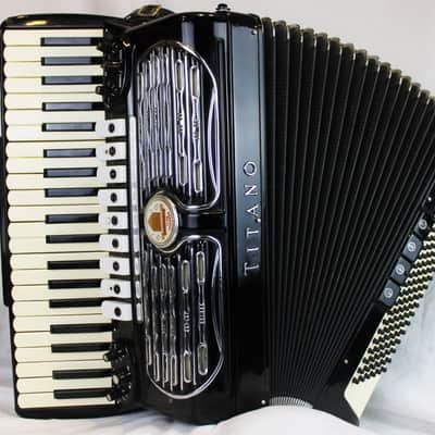 5615 - Black Titano Orchestra Piano Accordion LMMH 41 120 image 1