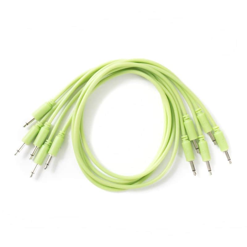 Black Market Modular Eurorack Patch Cables (50cm - Glow in the dark - 5 Pack) image 1