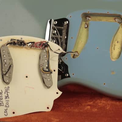 1964 Fender DUO-SONIC II Blue with '66 body CLAY DOTS + L-PLATE + '64 pickups image 25