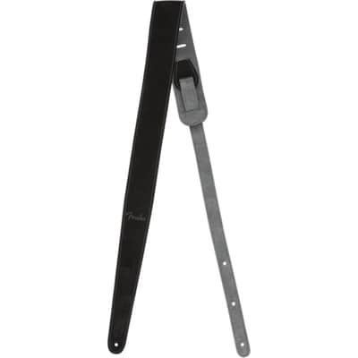 Fender 2" Reversible Suede Strap Black/Gray - Strap for Guitars image 2