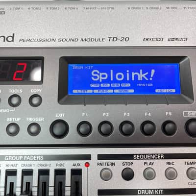 Roland TD-20 Electric Drum Brain Module V-Drum TD20 - NEW BLUE LCD SCREEN !!! image 3