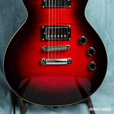 USED ESP LTD EC-256 See Thru Black Cherry Sunburst 2021 Electric Guitar w/Roadrunner Gig Bag image 2