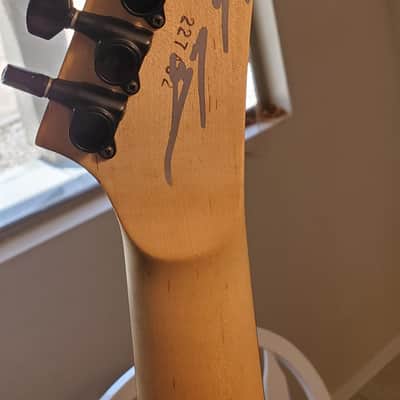 ESP  George Lynch Custom Shop strat White/Eagle pencil sketch image 7