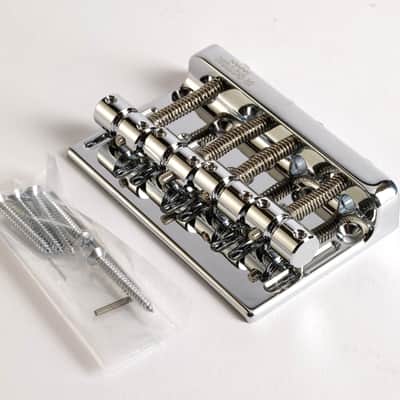 Gotoh 201B-4 Bass Bridge 4-String Chrome, NOS image 4