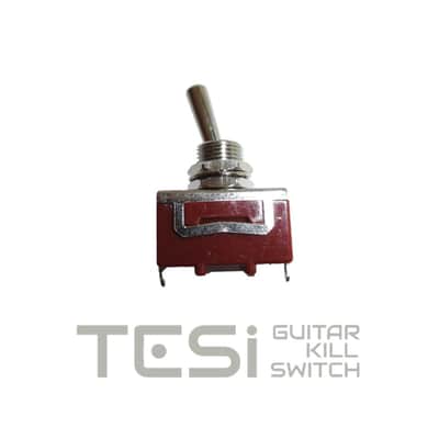 Tesi OTTO/L 12mm Stainless Steel Guitar Toggle On/Off Latching Kill Switch image 2