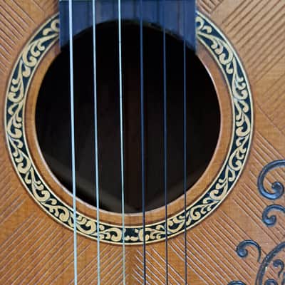 Blueberry Handmade Classical Nylon String Parlor Size Guitar image 10