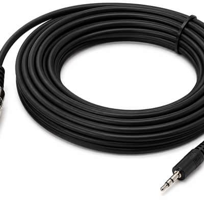 2 MR DJ CEQS12 12 ft 1/4" TRS (Stereo) Male to 1/8" (3.5mm) TRS Stereo Audio Cable image 2