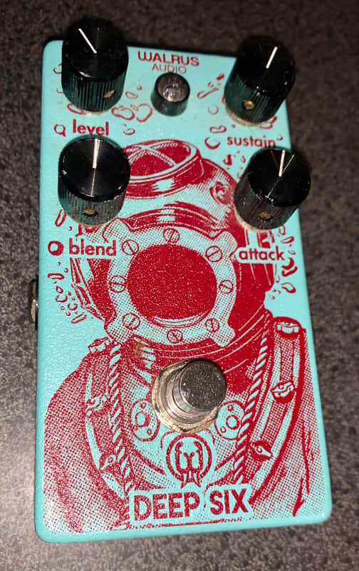 Walrus Audio Deep Six Compressor V3 2018 - 2021 - Blue / Red Diver image 1