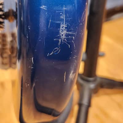 Vintage 1980s Kramer DMZ 5000 Bass Guitar Blue image 14