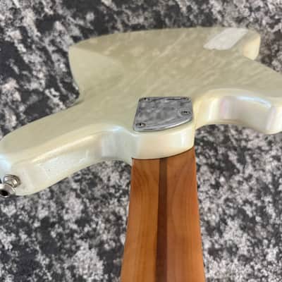 Fender Alternate Reality Powercaster 2018 White Opal Pau Ferro Fretboard Guitar image 13