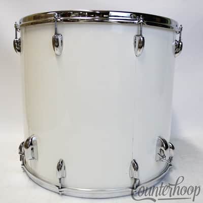 Slingerland 20x18"White Gloss Pearl 3Ply Mahogany Floor Tom/Bass Drum Vintage70s image 6