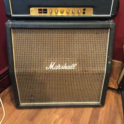 Marshall JMP 2203 Mk 2 Master Model 100w Lead Head and 4x12 Cabinet 70's image 1