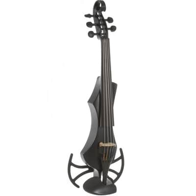 GEWA Novita 3.0 Electric 5-Strings Violin, Black, With Universal Shoulder Rest Adapter image 1