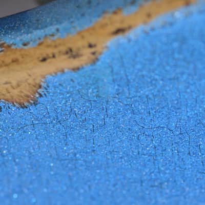 American Fender Stratocaster Relic Nitro Lil Bad Azz Blue Sparkle SSS-CS 69's image 25
