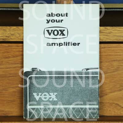 1960s Vox Vintage Amp Manual for AC10, AC15, AC30, AC50, AC100 - Super Rare Paperwork! image 1