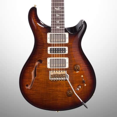 PRS Paul Reed Smith Special Semi-Hollow 10-Top Limited Edition Electric Guitar (with Case), Black Gold Burst image 1