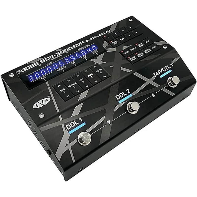 Mint Boss SDE-3000EVH Digital Delay Effects Pedal - Black and Gray image 1