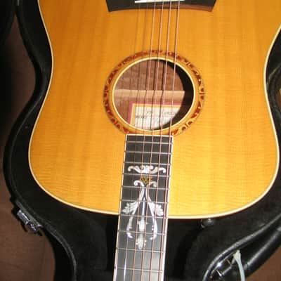 Taylor XXV-DR 25th Anniversary Sitka Spruce/Quilted Sapele Dreadnought 1999 - Natural with Caramel-Stained Back and Sides image 7