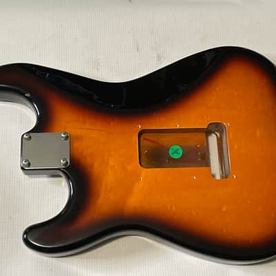 1997 MIM Fender Mexican Stratocaster 3TS 3 Tone Sunburst Guitar Body 6 Post Tremolo Ready image 12
