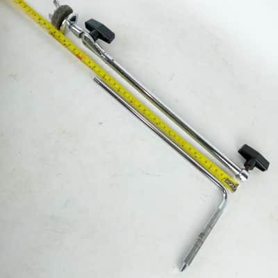 Ludwig Cymbal L-Arm #1372 Mount Stand 3/8"Tube+Tilter Chrome Vintage 70s Plastic image 4