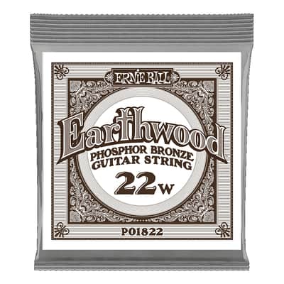 Ernie Ball .022 Earthwood Phosphor Bronze Guitar Strings 6 Pack image 2
