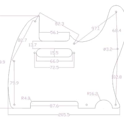 8 Hole Matte Aluminum Tele Pickguard Metal Anodized TL Pickguard Scratch Plate for USA/Mexico Tele/Telecaster Matte Black image 3