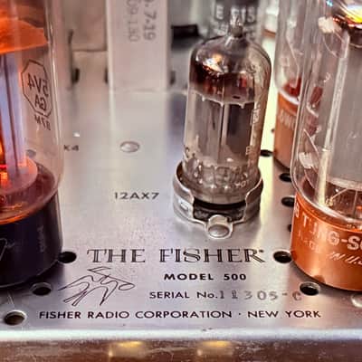 🎶✨ The Fisher Model 500 Mono Tube AM/FM Receiver w/ Original Wood Case — Fully Working, Serviced & Cleaned image 15