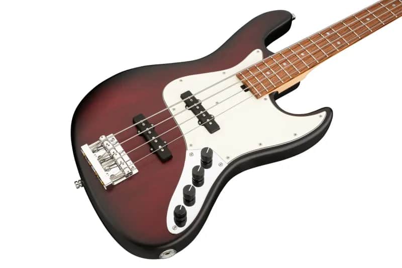 Sadowsky MetroLine 21-Fret Vintage J/J Bass-Red Alder Body-4 String-Burgundy Burst Transparent Satin image 1