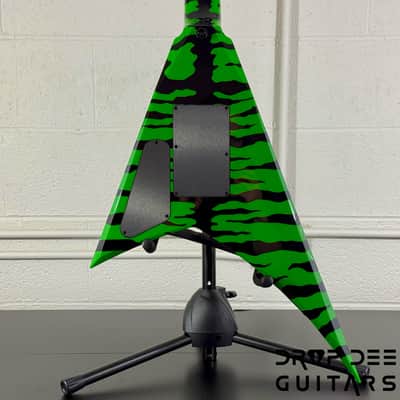 Jackson USA Custom Shop Rhoads RR24 FR Electric Guitar w/ Case - Slime Green Bengal image 12