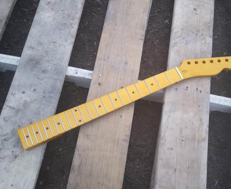21 Vintage Tint T Maple guitar Neck replacement fits OEM DIY image 1