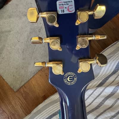 Epiphone Dot Deluxe 2000 Trans Blue image 12