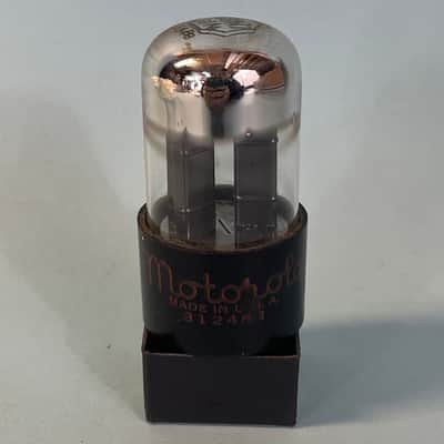 1954 Sylvania 6SN7GTA Vintage Black Plate Chrome Top Motorola Preamp Tube! T262 image 1