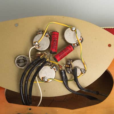 Rickenbacker  Model 375F Semi-Hollow Body Electric Guitar (1961), ser. #AH-580, black tolex hard shell case. image 13