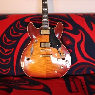 Yamaha Electric semi hollow body SA 2200 HQM001I - Tobacco Sunburst image 1