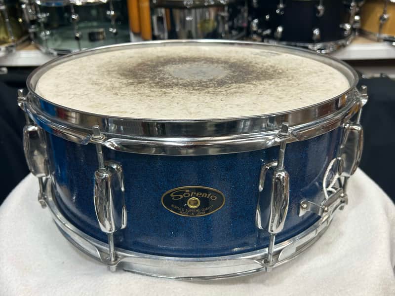 Sorento 5X14" Snare Drum (9164-12234) 60's - Blue Sparkle image 1