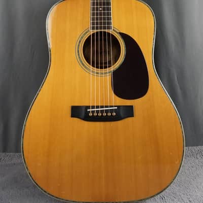 Morris W-35 Vintage MIJ Dreadnought Acoustic Guitar w/ Hard Case image 2