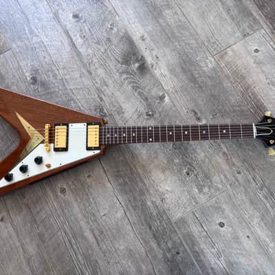 2014 Gibson Custom Shop Mahogany 1959 Flying V - Walnut image 1