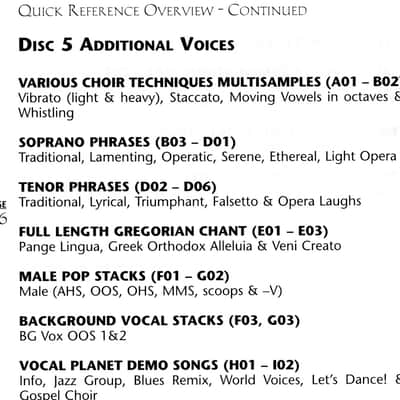 Spectrasonics Symphony of Voices AKAI / EMU Sampler 5 CDs SET, still sold new for $499 image 6