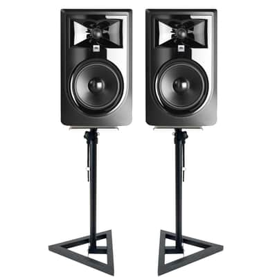 JBL 305P MkII Powered 5-Inch Two-Way Studio Monitor (Pair) with Stands image 1